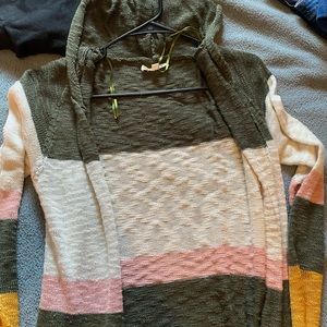 Hooded cardigan